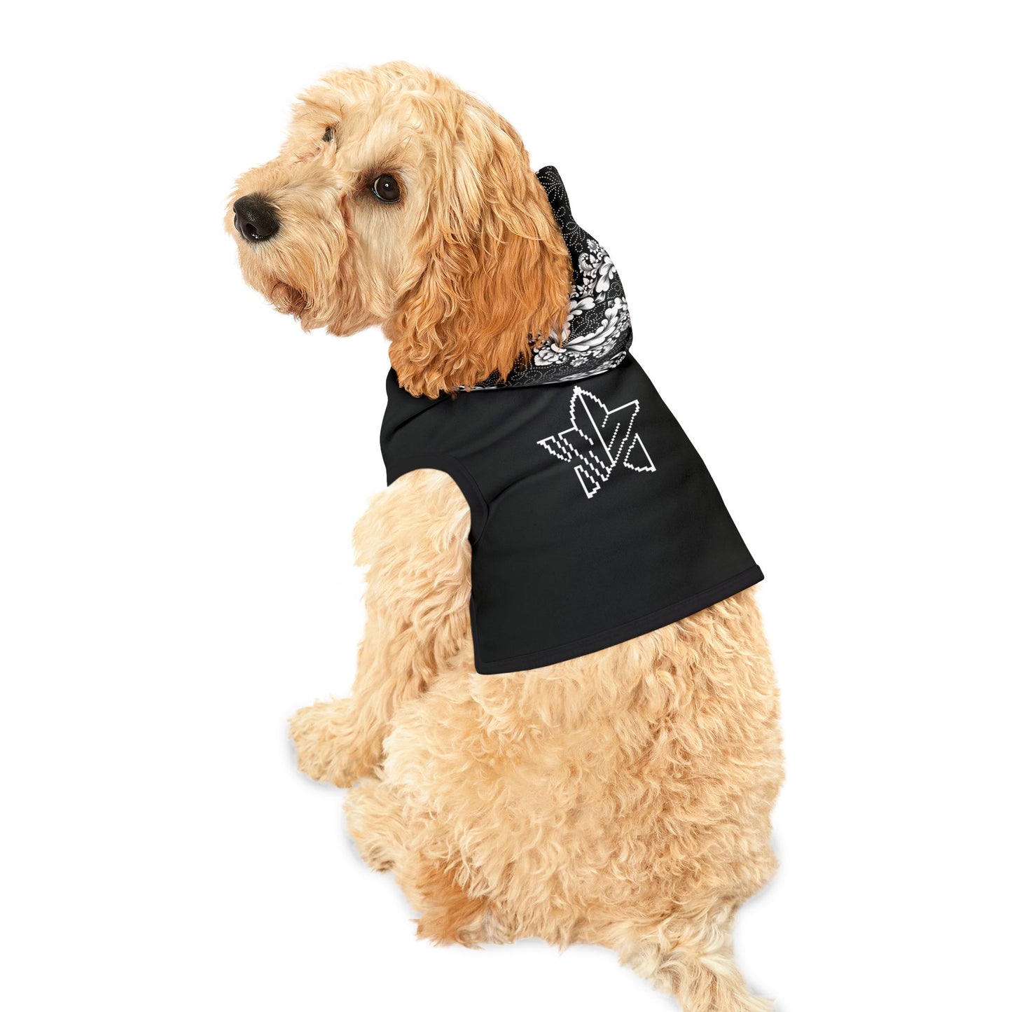 Black Paisley Pet Hoodie