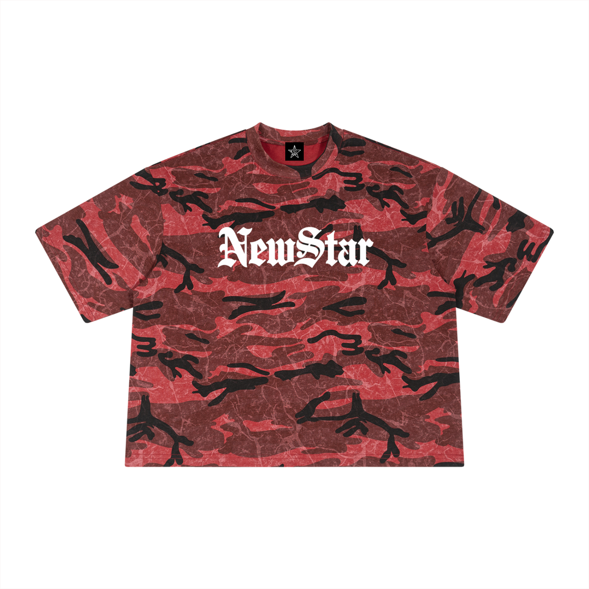 NewStar Boxy Camo Print T-Shirt