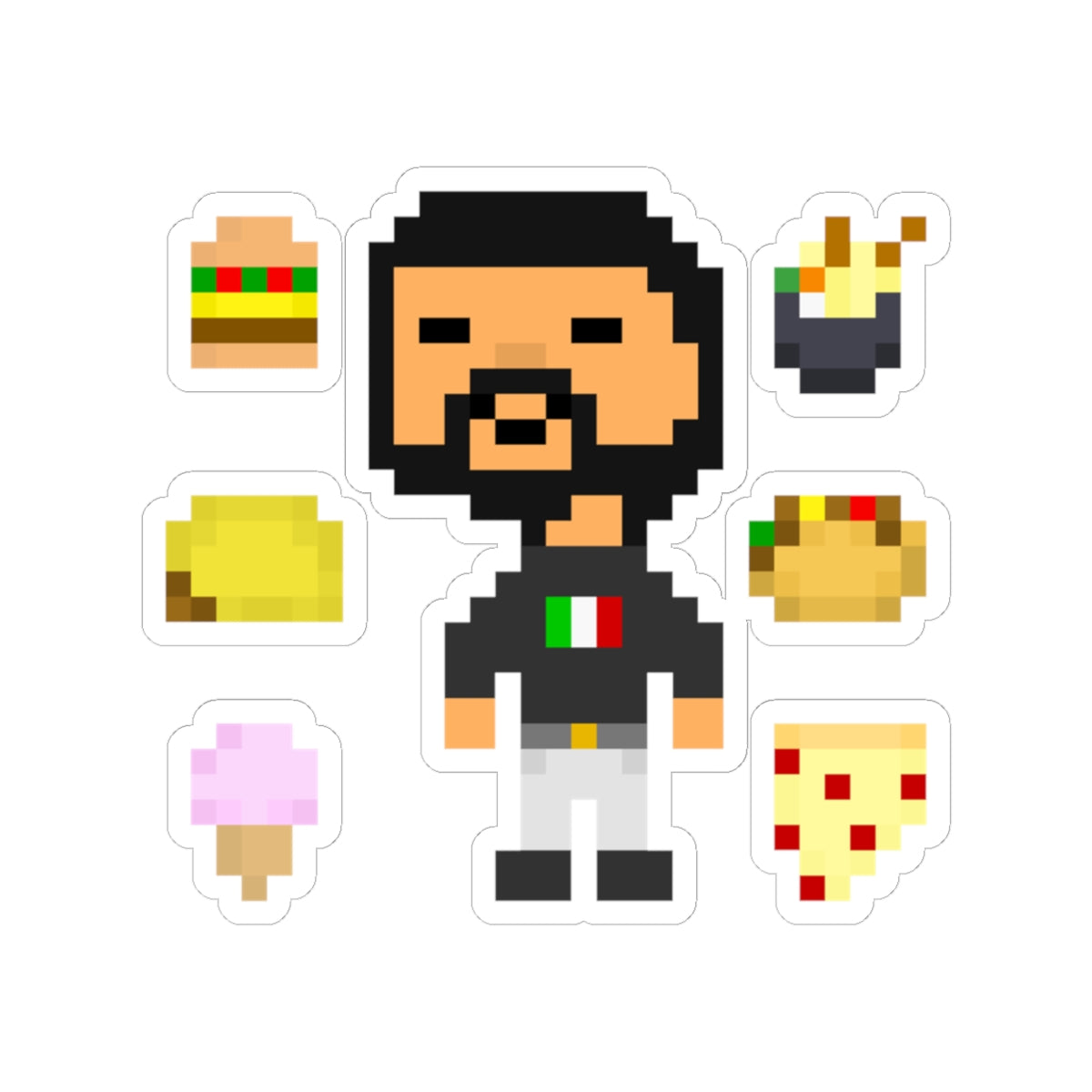Pixel Chuli Food Sticker