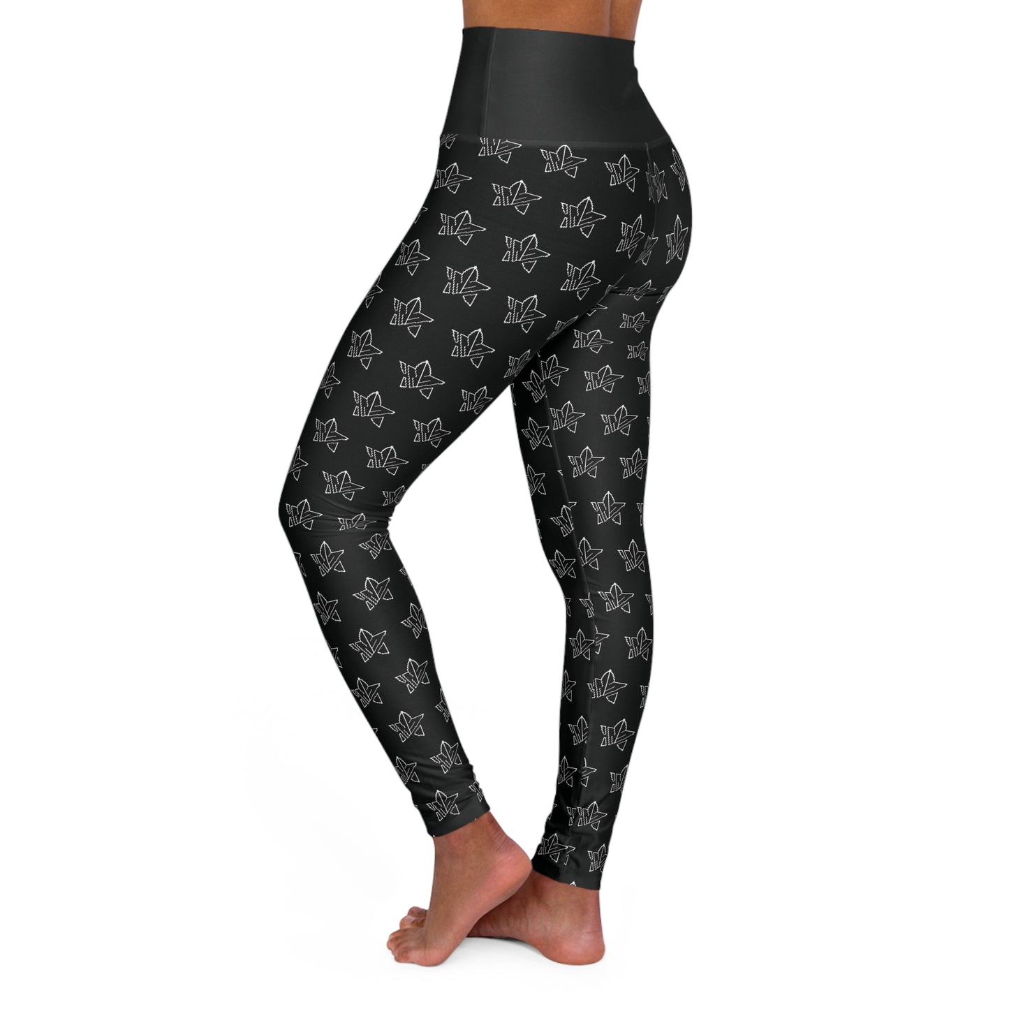 High-Waist Black Yoga Leggings