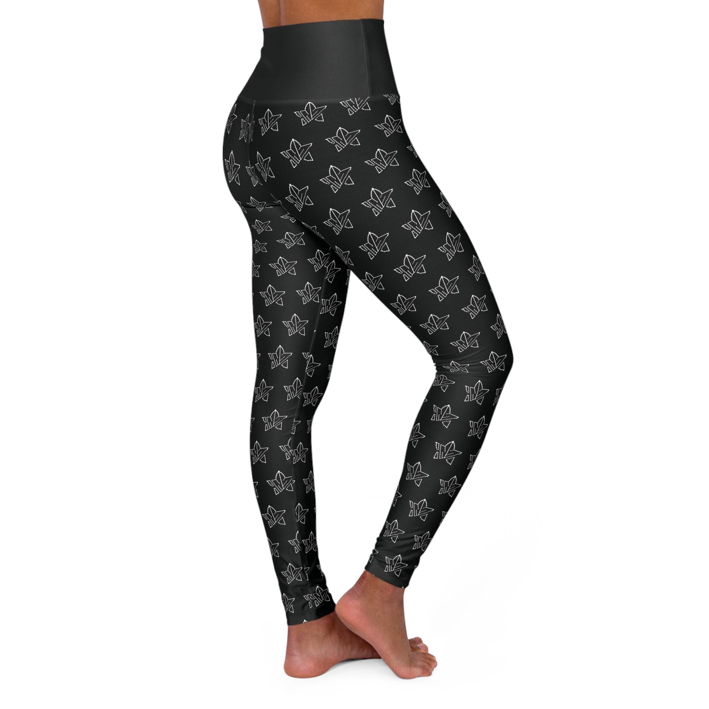 High-Waist Black Yoga Leggings
