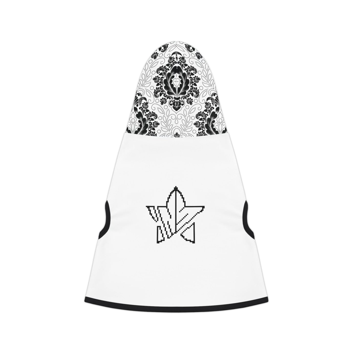 White Paisley Pet Hoodie