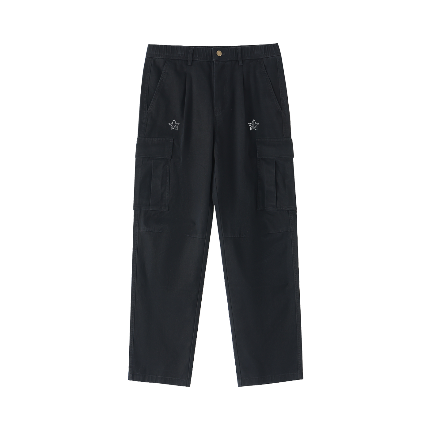 Cotton Elastic Cargo Pants