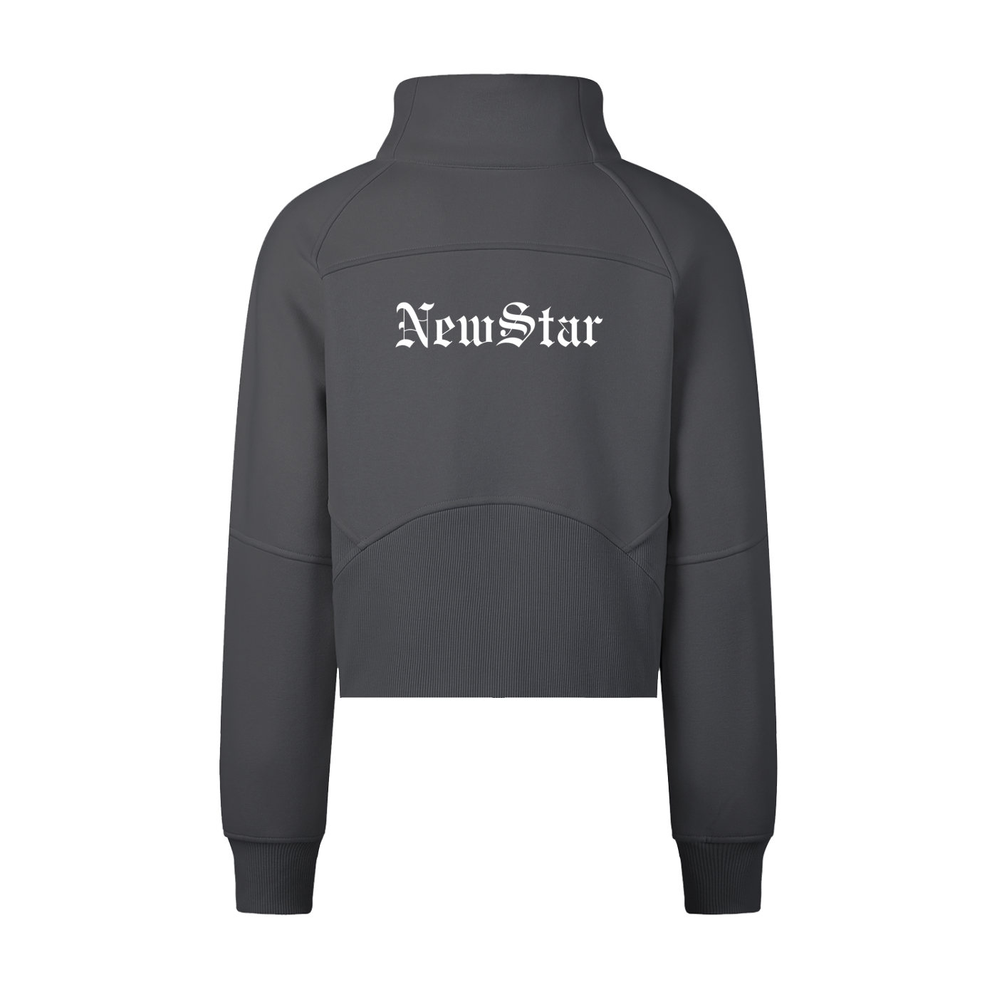 Cropped Half-Zip Sweatshirt