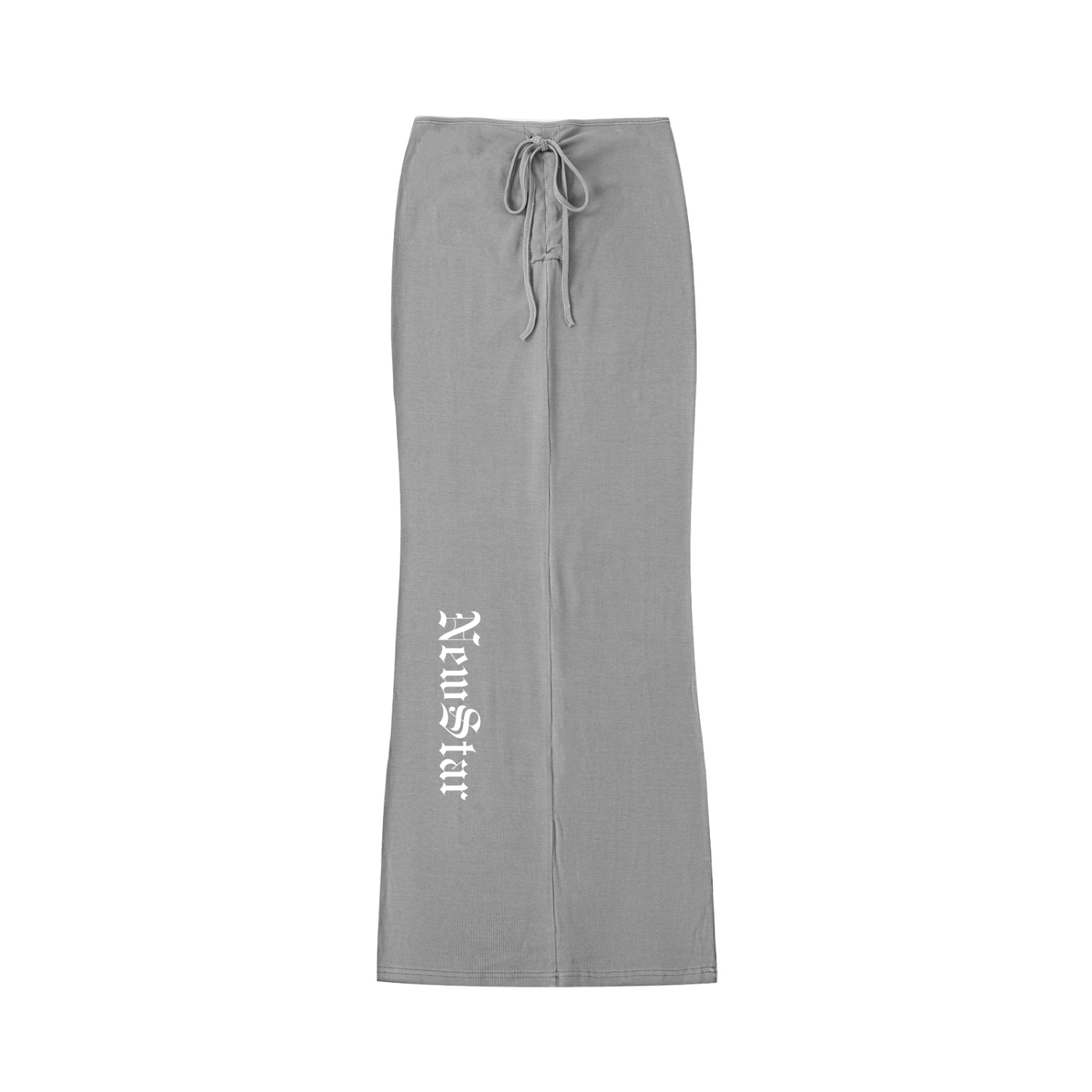 Dyed Washed Drawstring Maxi Skirt