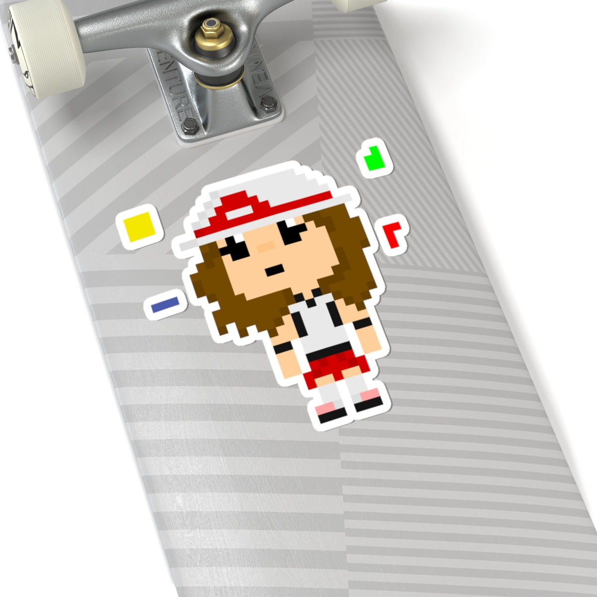 Pixel AnniShark Sticker