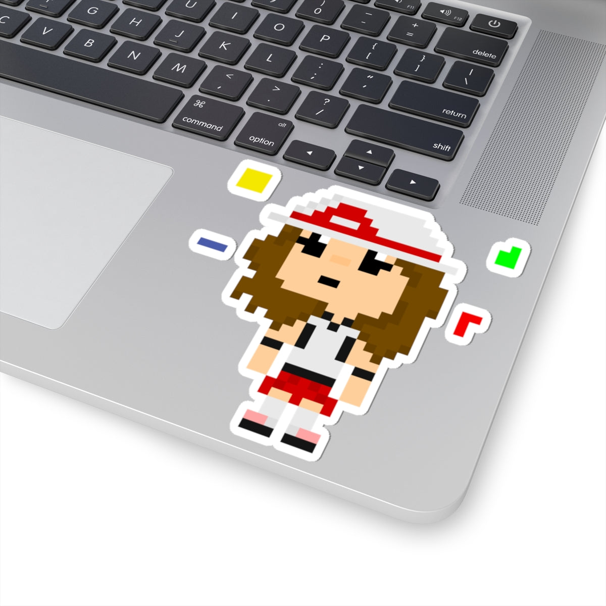 Pixel AnniShark Sticker