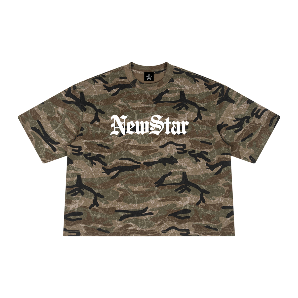 NewStar Boxy Camo Print T-Shirt