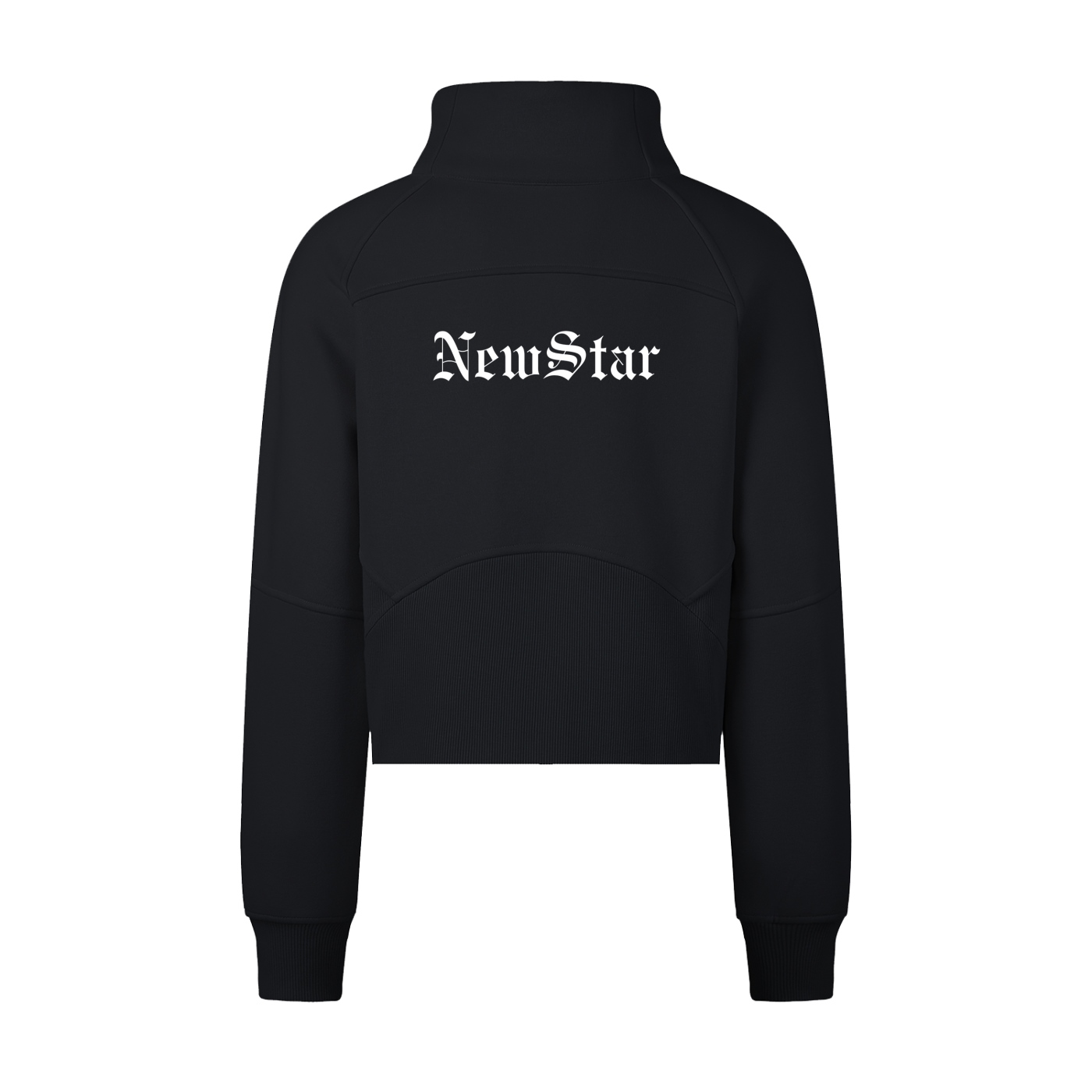 Cropped Half-Zip Sweatshirt