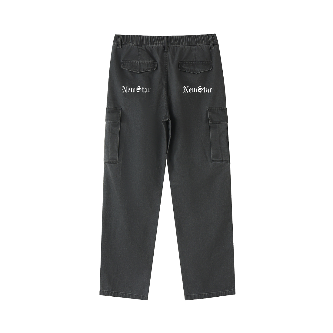 Cotton Elastic Cargo Pants