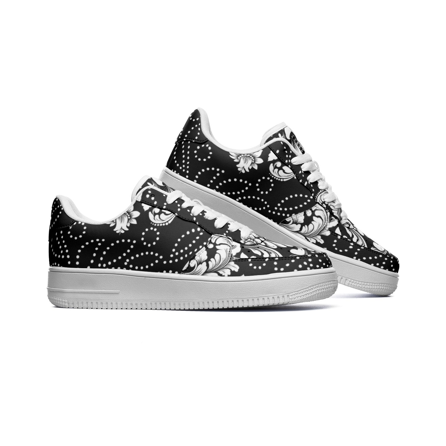 Black Paisley Sneakers