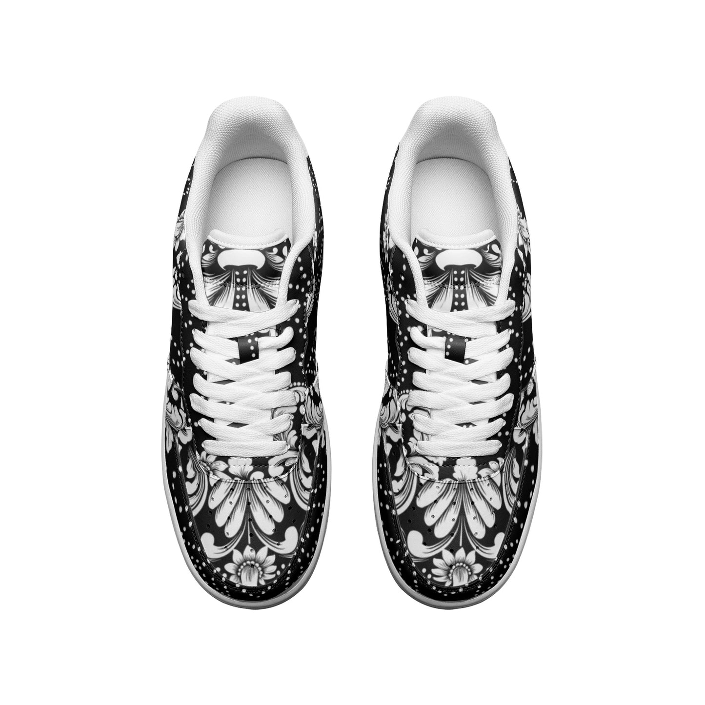 Black Paisley Sneakers