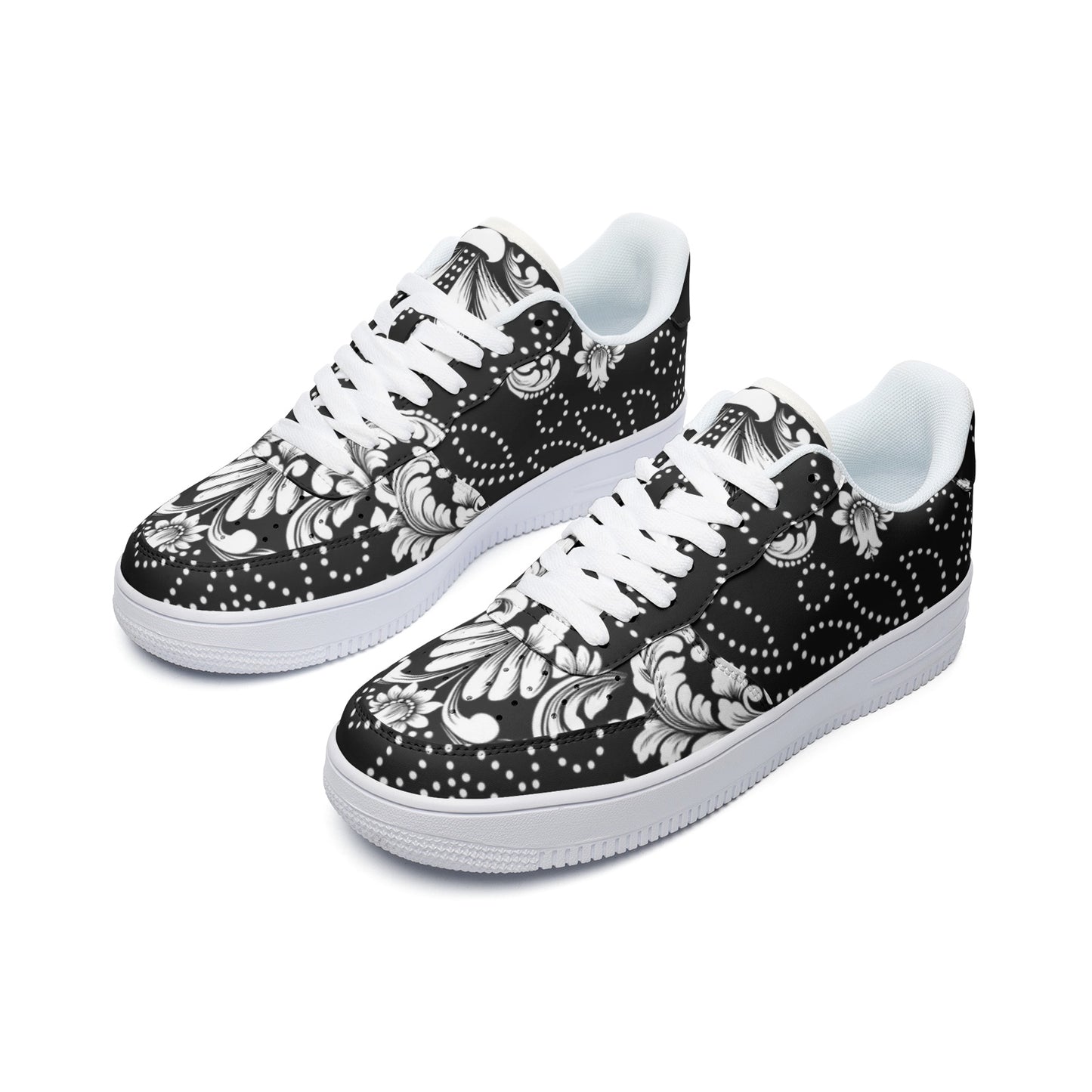 Black Paisley Sneakers