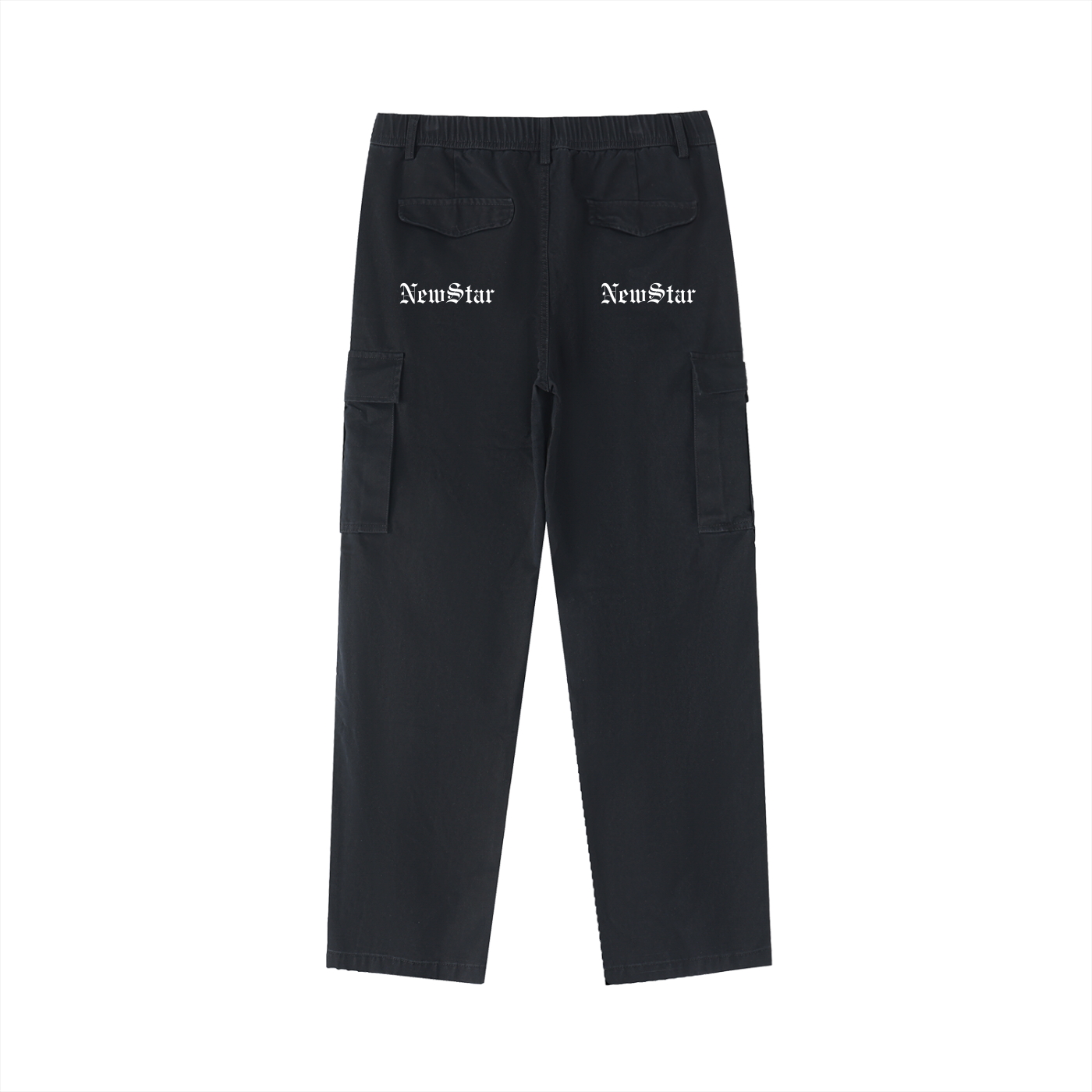 Cotton Elastic Cargo Pants