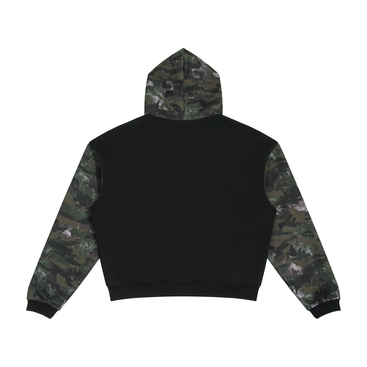 NewStar Colorblock Camo Full Zip Boxy Hoodie