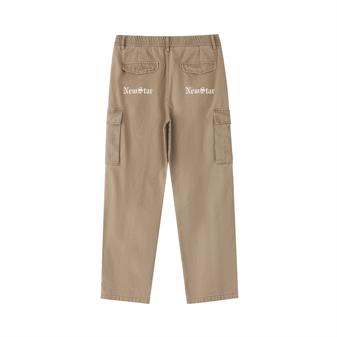 Cotton Elastic Cargo Pants